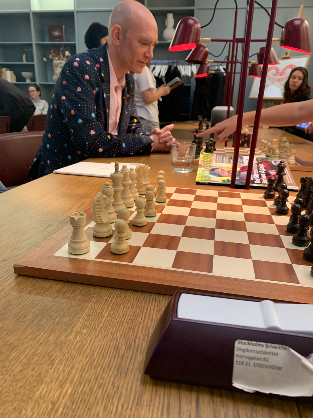 Jon Manker, Creative Director, at chess tournament