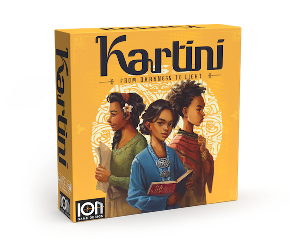 Kartini -From Darkness to lightboardgames box