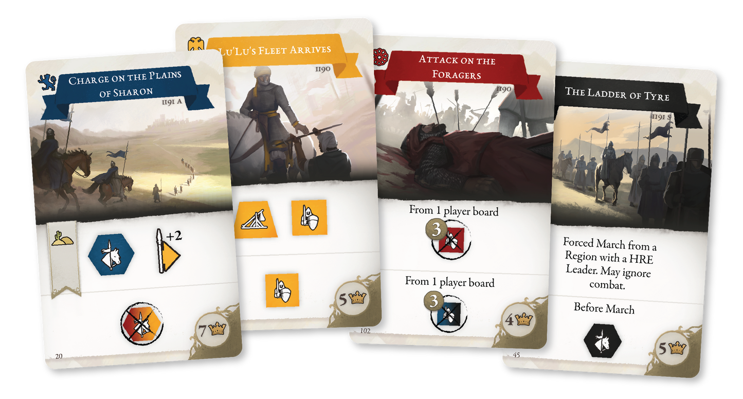 Third Crusade component marketing cards