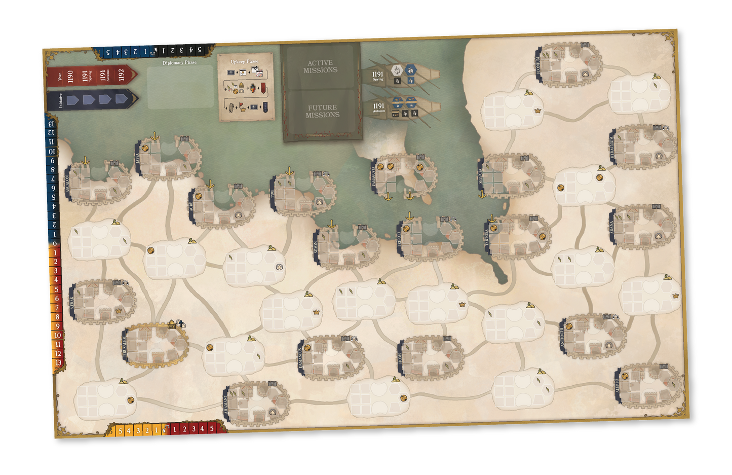 Third Crusade component map board