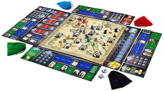 Crusader Kings: the Board Game - game board set up in playing position