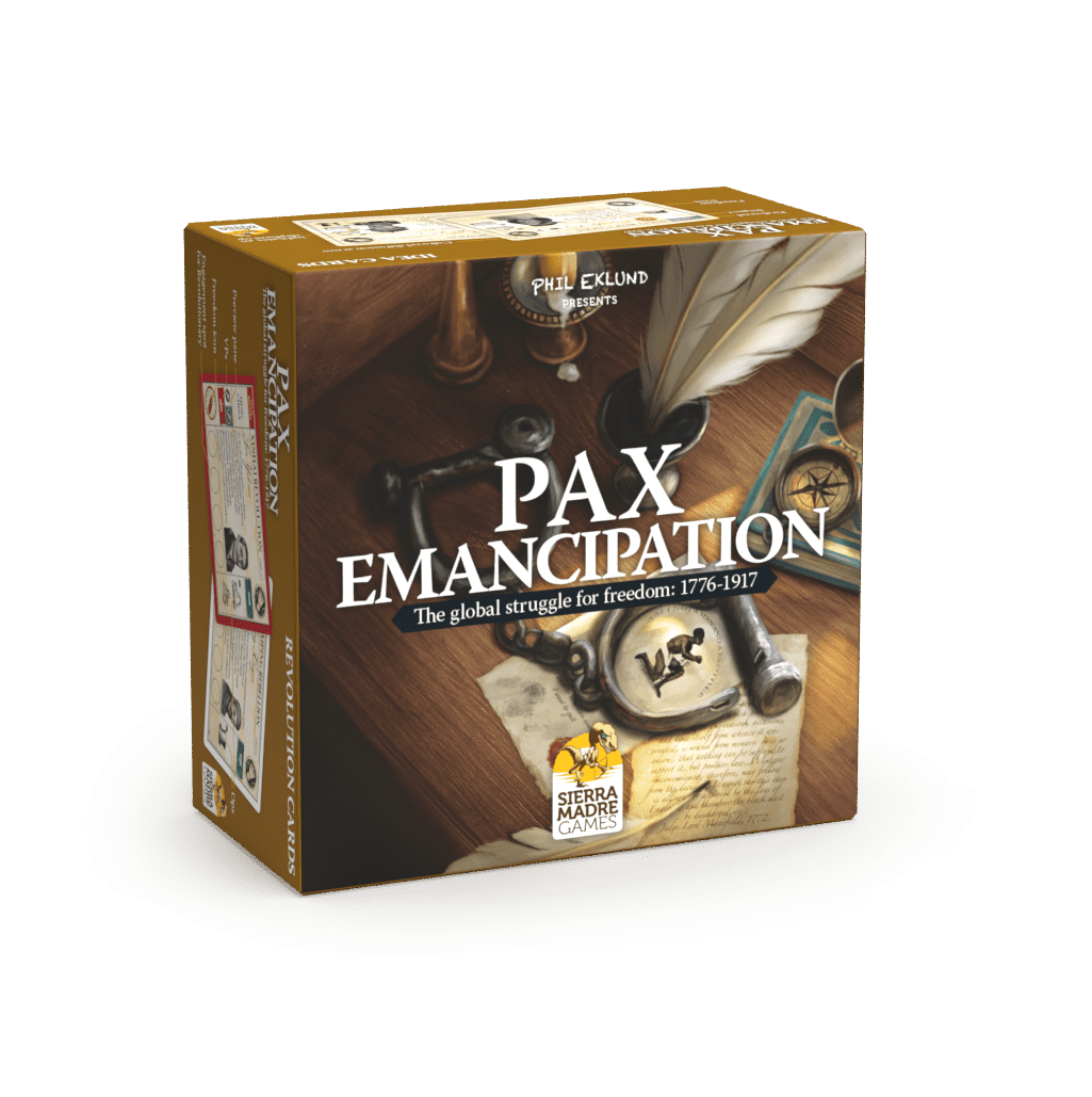 Pax Emancipation Board Game - 3D board game box cover