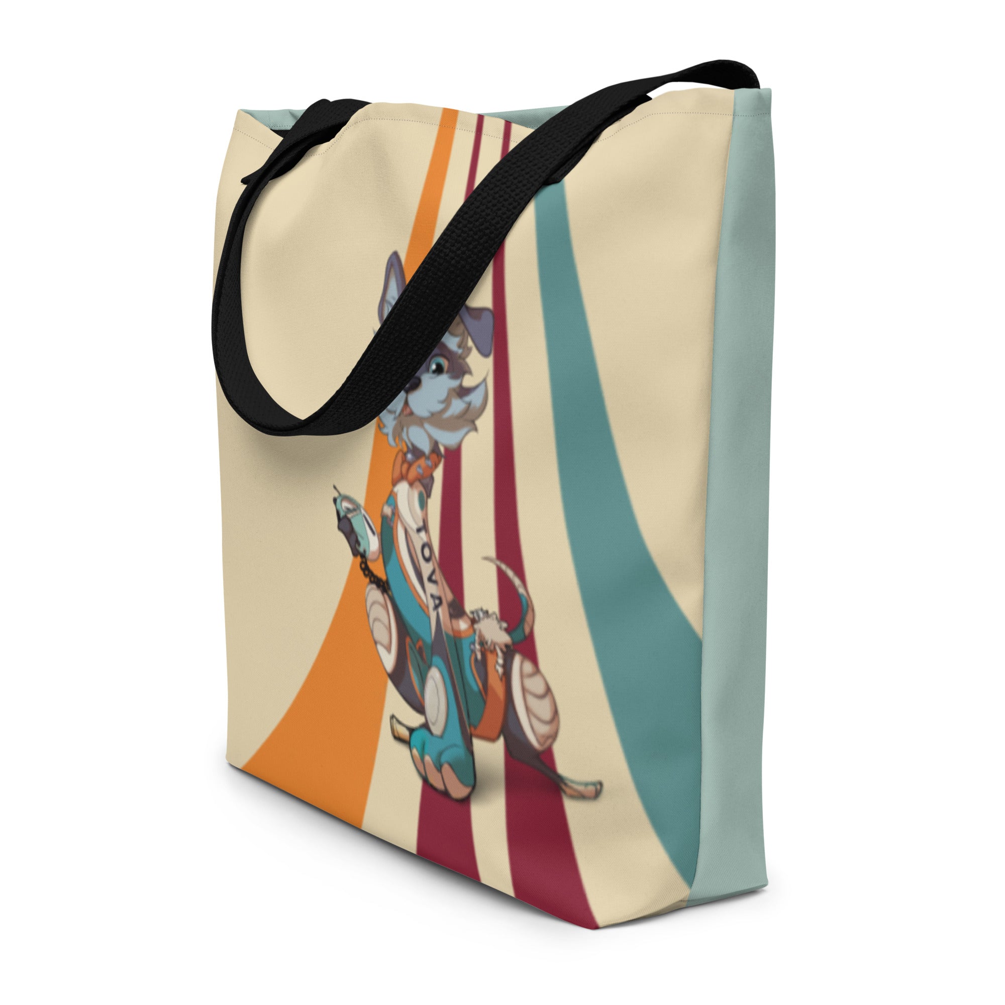 Fluffy Frontier Large Tote Bag - Side view