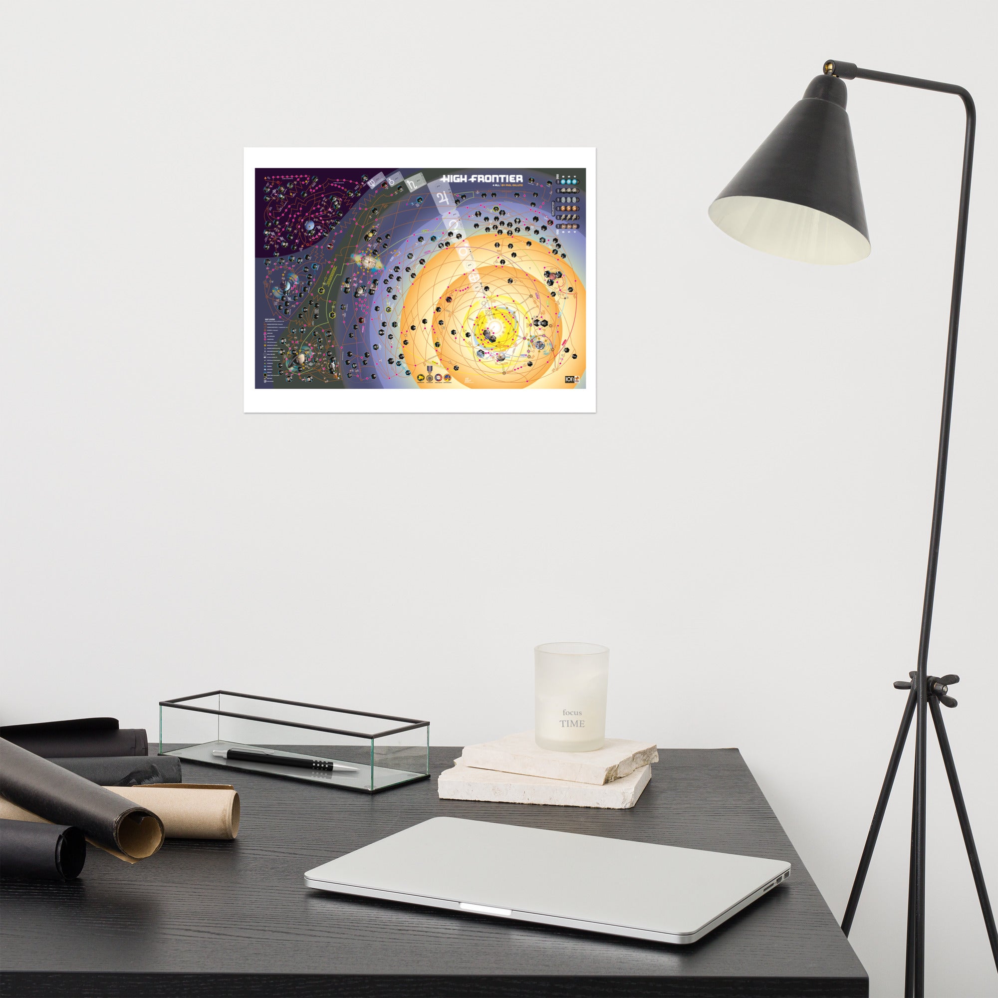 Poster High Frontier Map 12"x16"