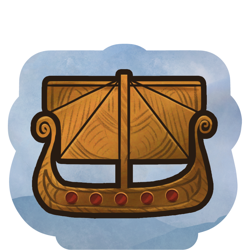 Vendel to Viking longship icon