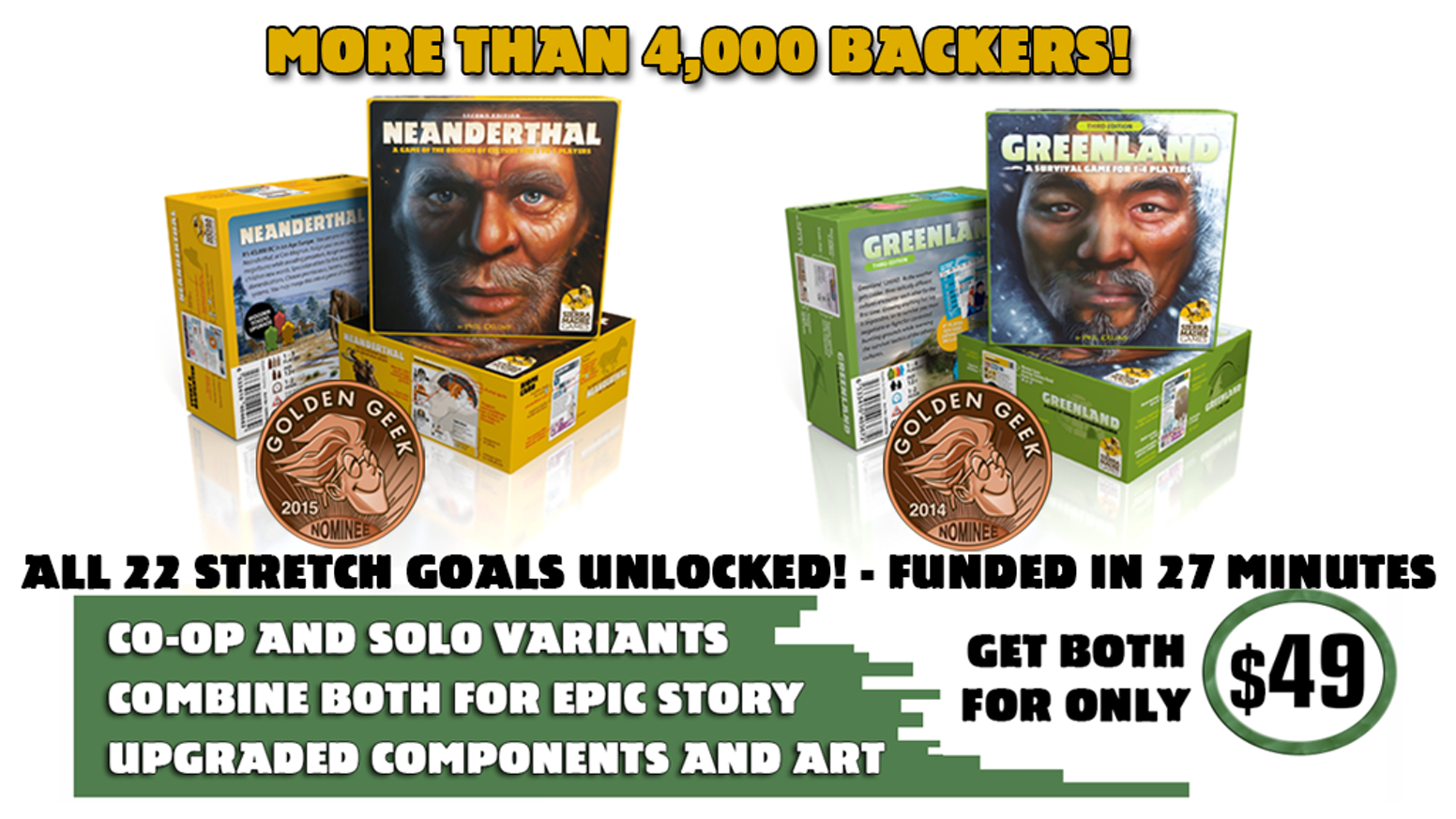 Neanderthal and Greenland Kickstarter campaign