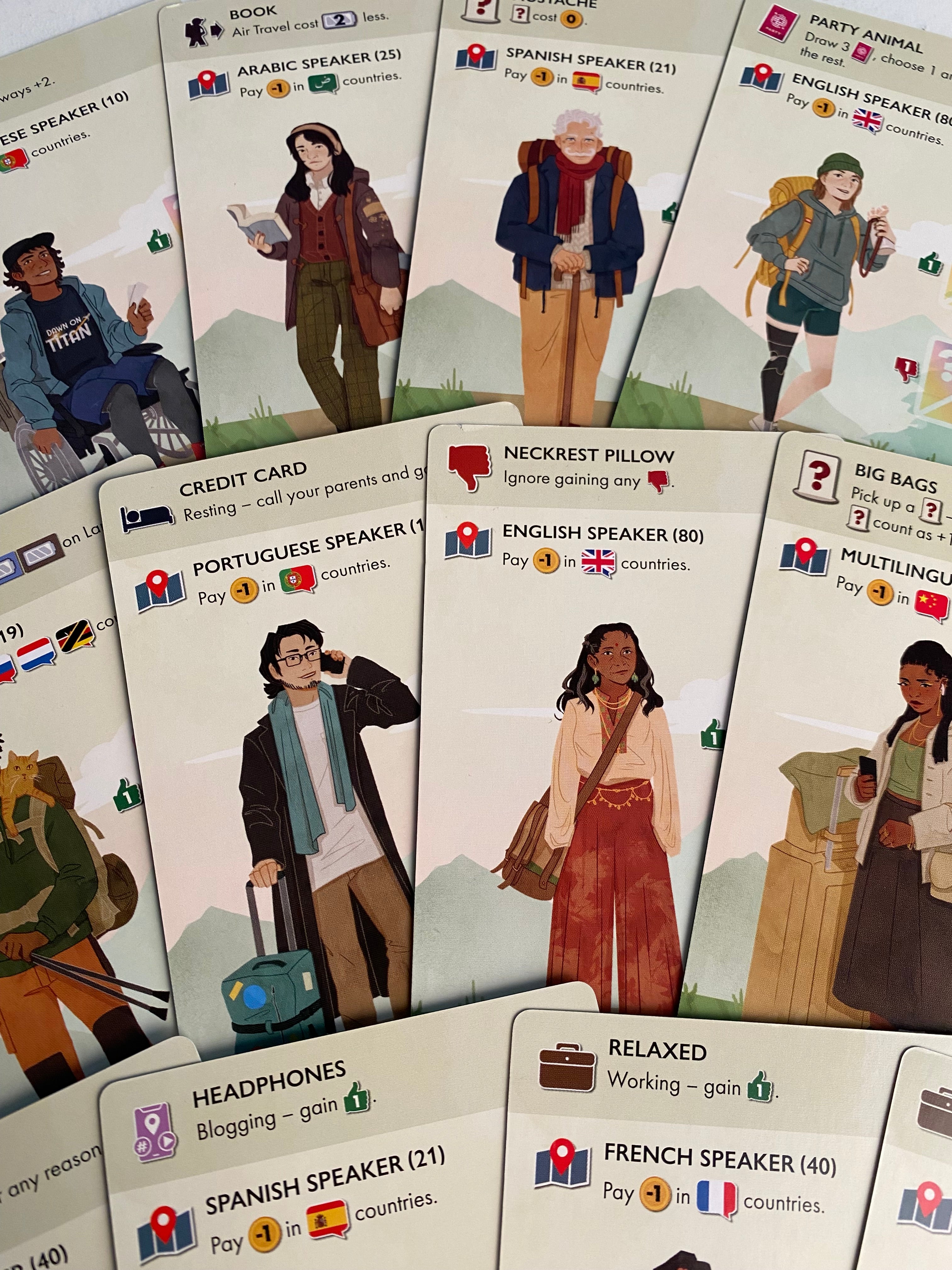 Atlas Explore the World character cards