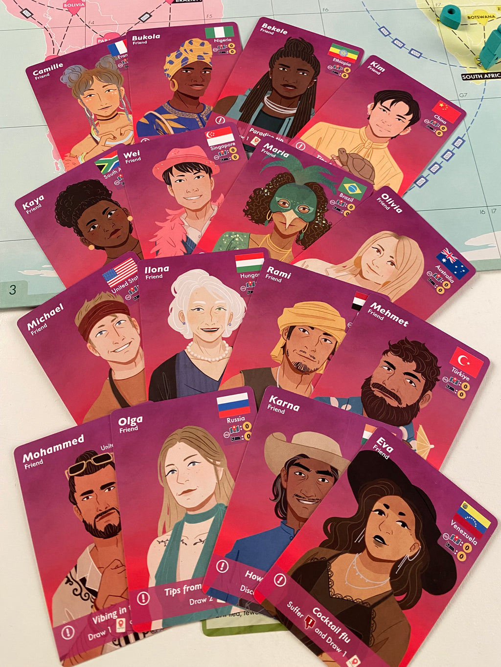 Atlas Explore the World party cards