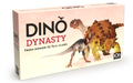 Box cover art for Dino Dynasty board game expansion, featuring illustrations of dinosaurs representing different dynasties.