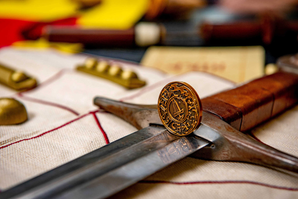 Hird close up Viking coin