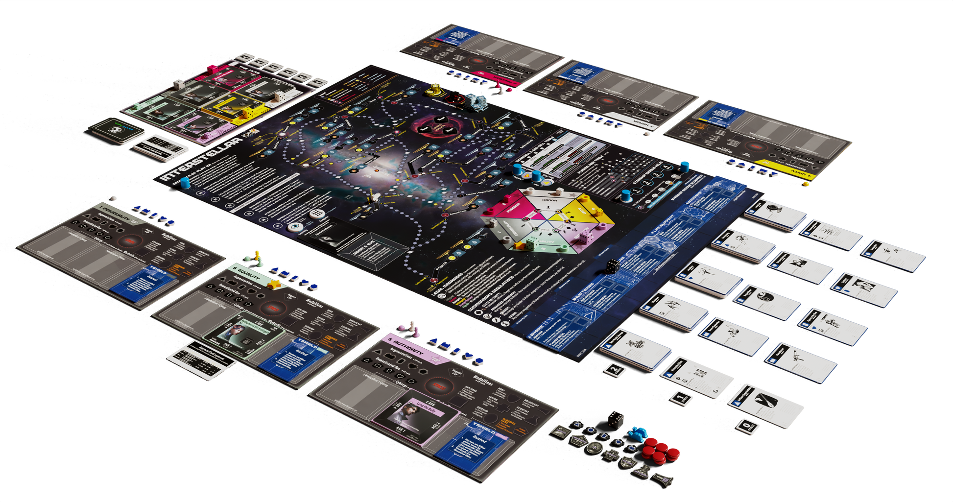 Interstellar board game game setup