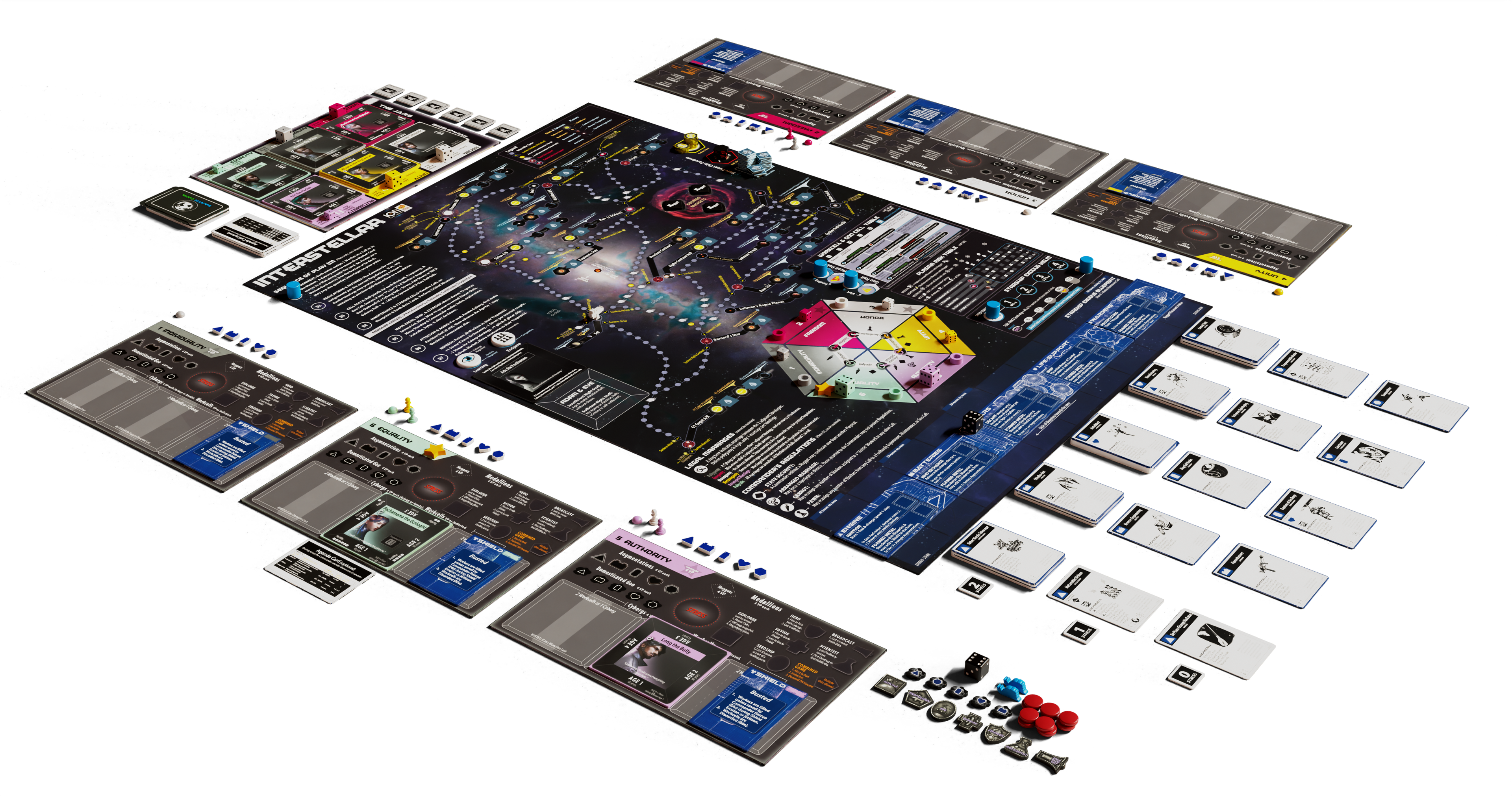 Interstellar board game game setup