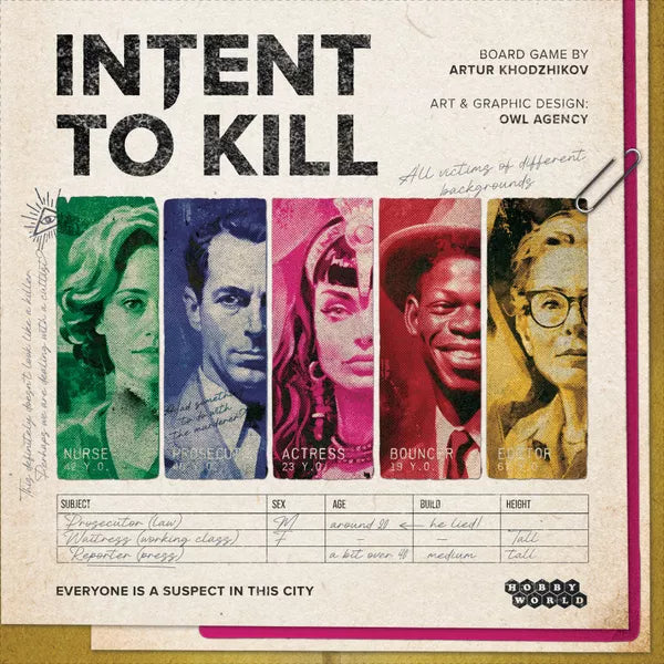 Intent to Kill board game