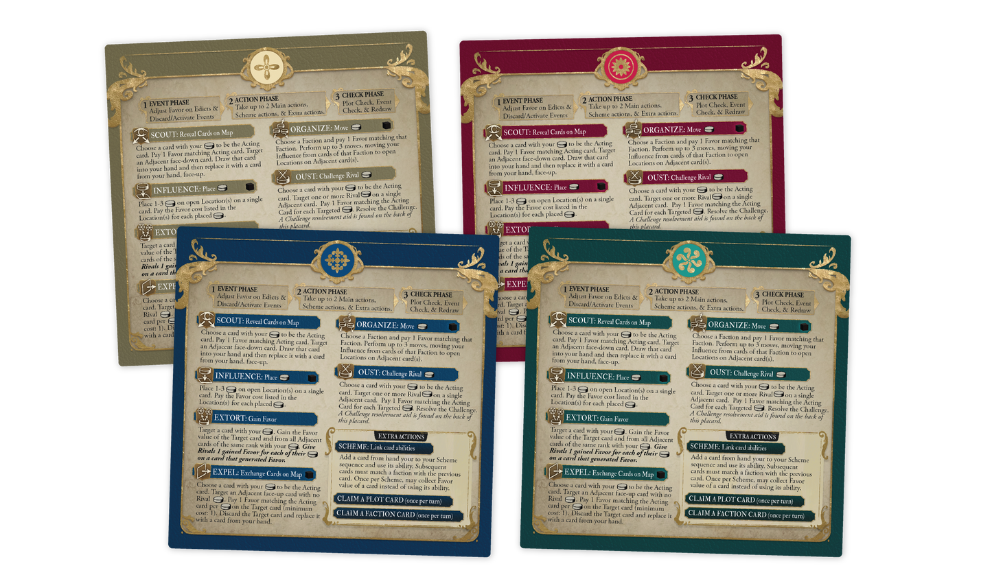 Pax Illuminaten player boards