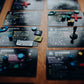 Stationfall close up of cards and components in play.