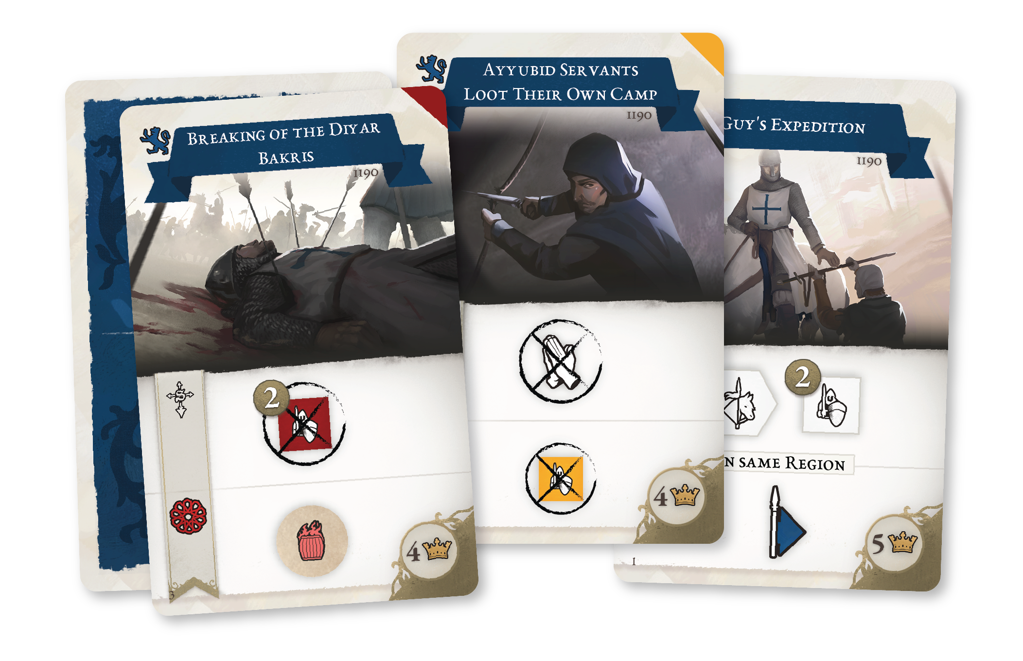 Third Crusade component event cards