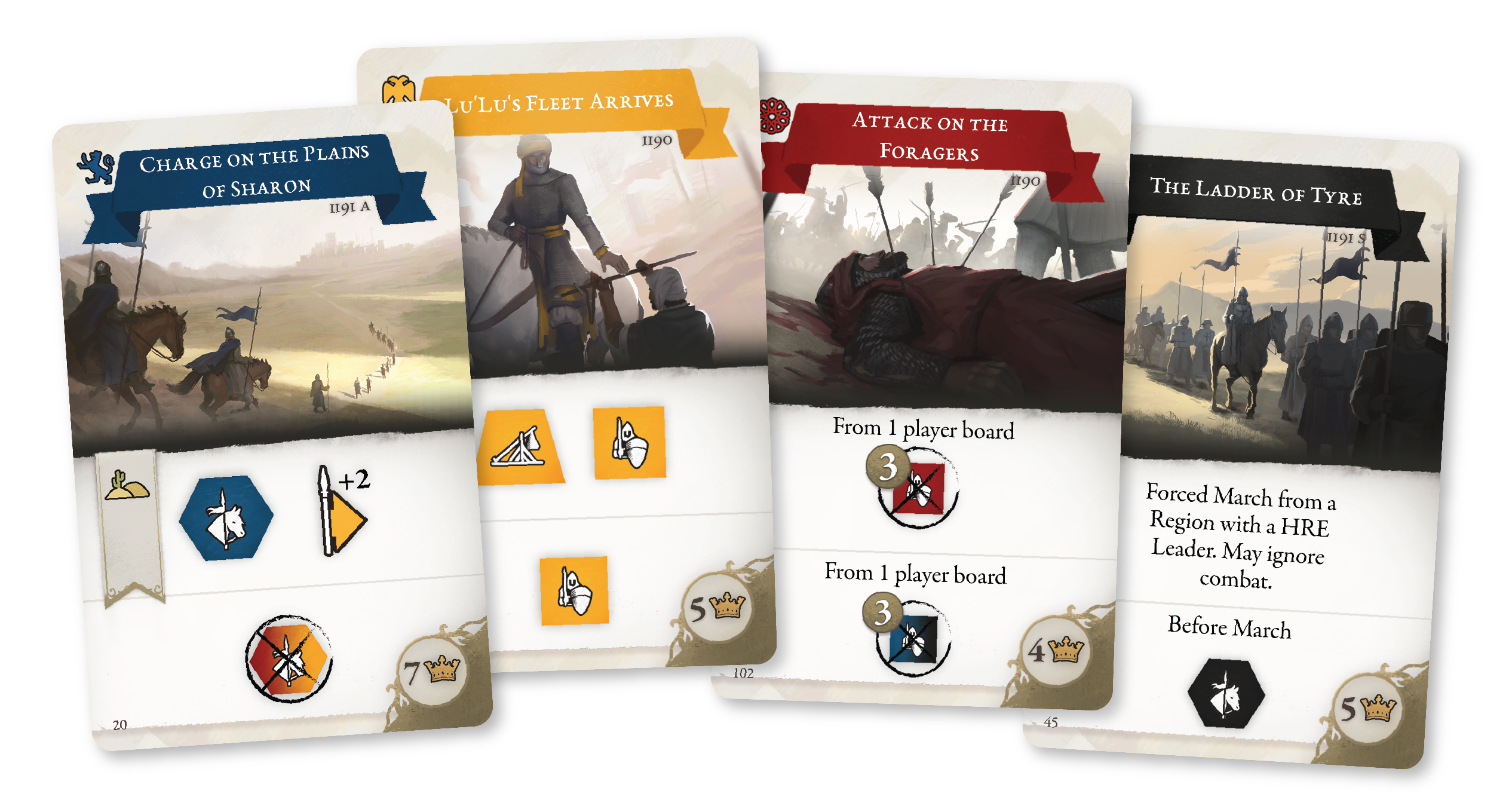 Third Crusade component marketing cards