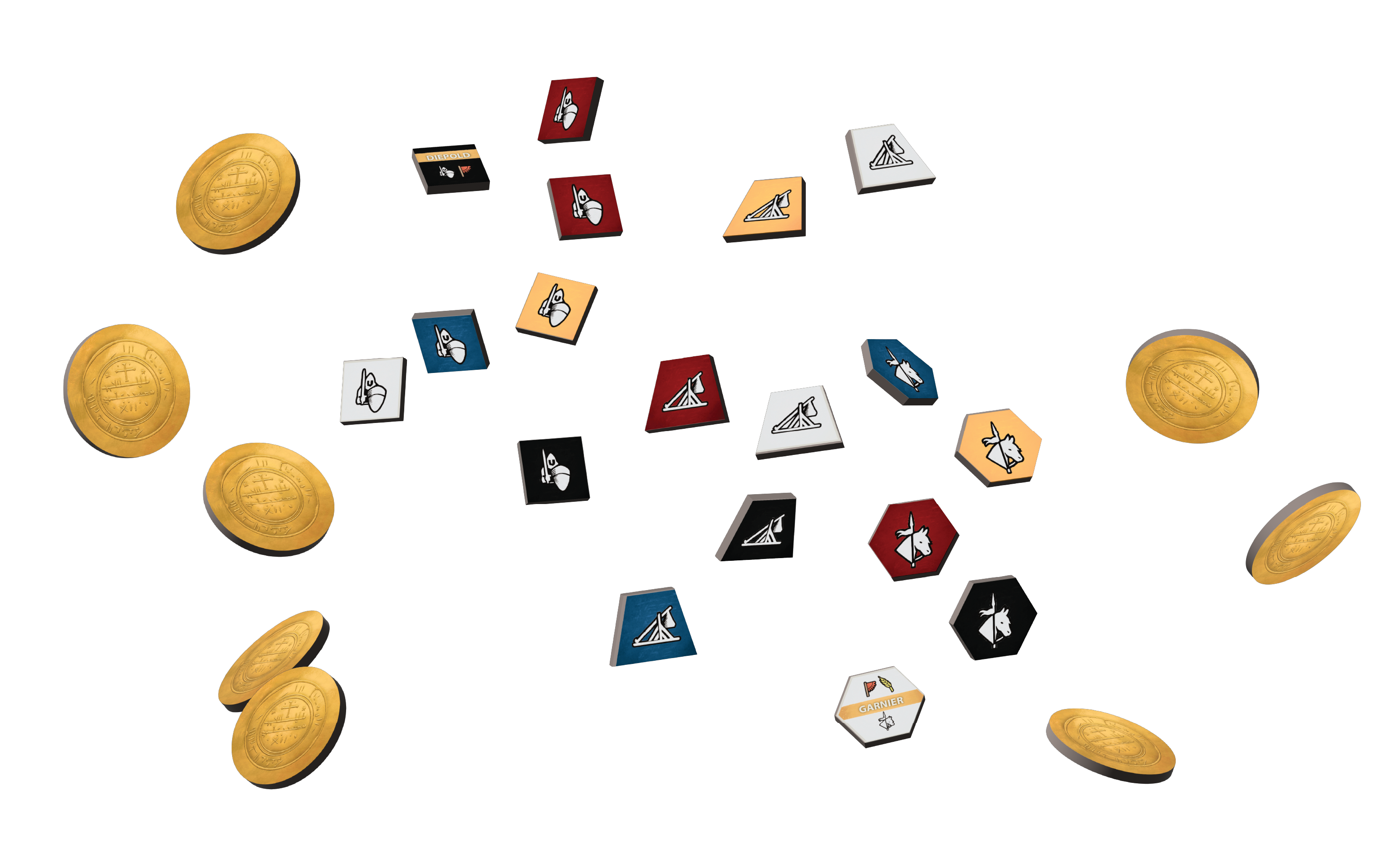 Third Crusade component punchout tokens