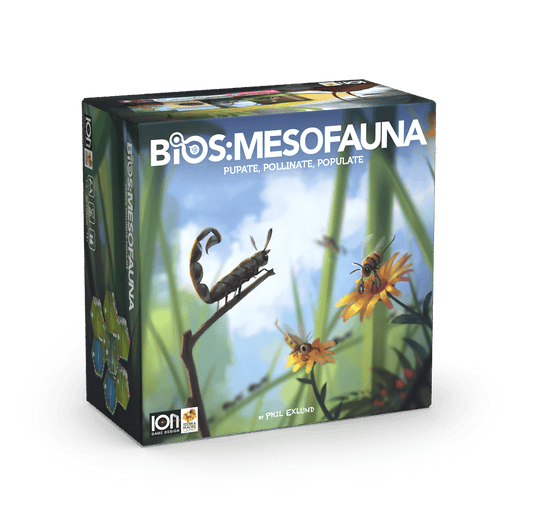 Bios: Mesofauna board game - 3D Box Cover illustration