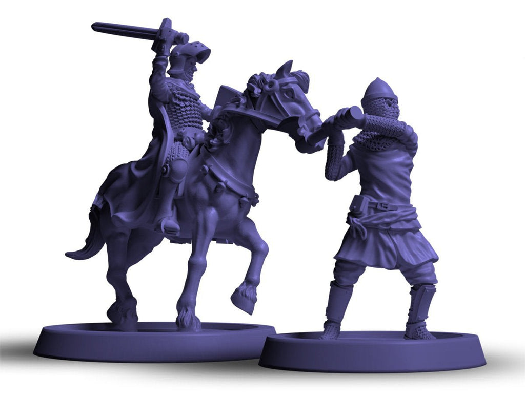 Crusader Kings: the Board Game - purple plastic pieces (expanded view)