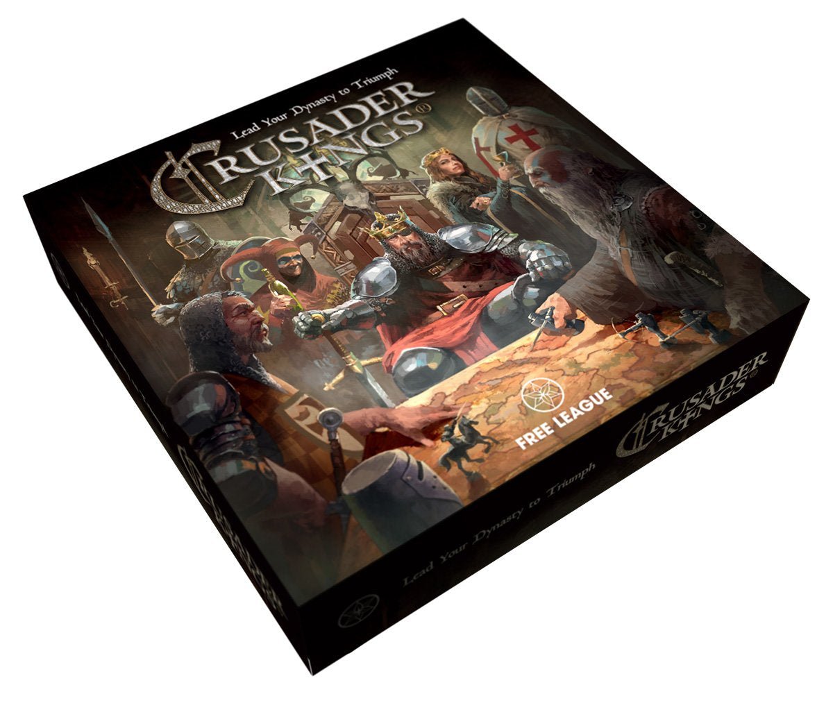 Crusader Kings: the Board Game - 3D box cover illustration