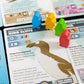Greenland board game (3rd edition) - Biome cards, and the different types of custom meeples