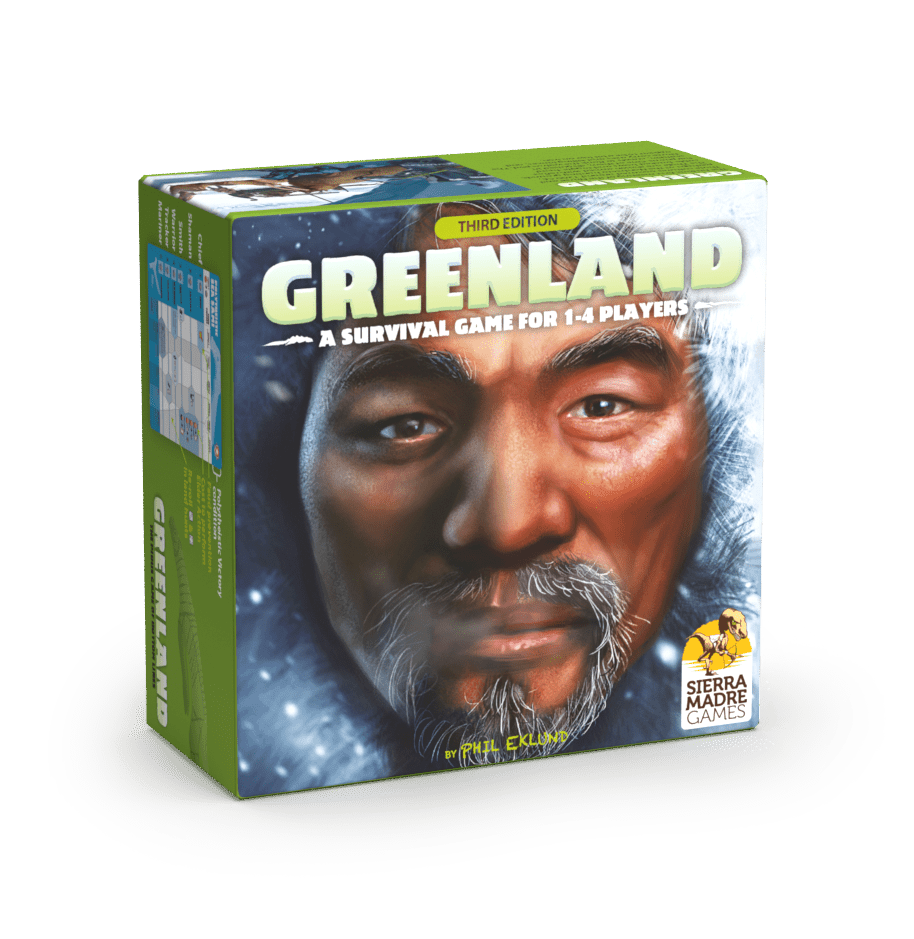 Greenland board game box design and illustration (3D)
