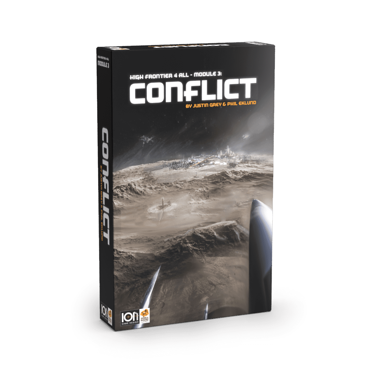 HF4 Module 3: Conflict Board Game - 3D front box cover