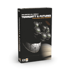 A boxed board game set 'High Frontier 4 All Module 1 - Terawatt Add-on', featuring space-themed artwork with a spacecraft and planets.