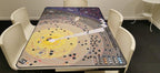 High Frontier 4: Neoprene mat - Overview of game mat laid on a table