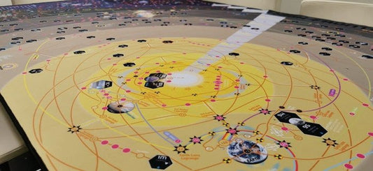 High Frontier 4: Neoprene mat - Expanded view of map laid out on a table