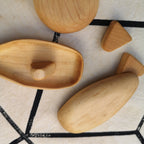 Hird : handmade wooden version - light wooden game pieces