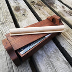 Hird : handmade wooden version - overhead view of semi-closed game