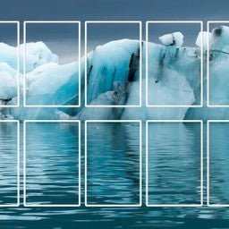 Neanderthal/Greenland Folding Game Board - Expanded view of the Greenland side of the game board