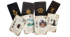 Pax Hispanica board game - the four types of cards: colony, ship, royalty, mission