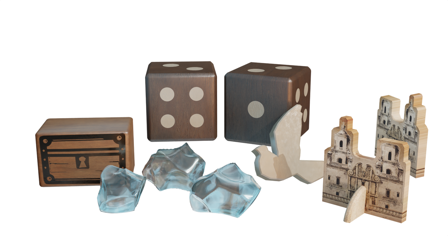 Pax Hispanica deluxe edition close up components