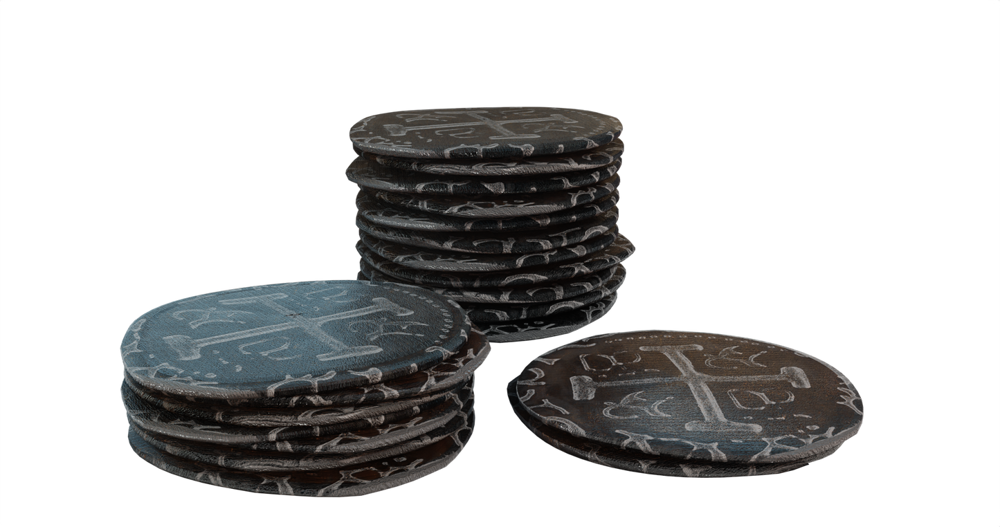 Pax Hispanica standard game punchboard coins