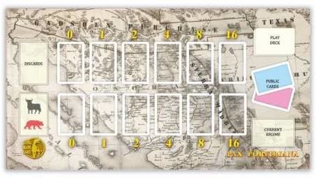 PAX Porfiriana / PAX Transhumanity Folding Game Board - Side of the game board that can be used for PAX Porfiriana