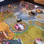 PAX Viking Board Game - Expanded view of the board midst game play