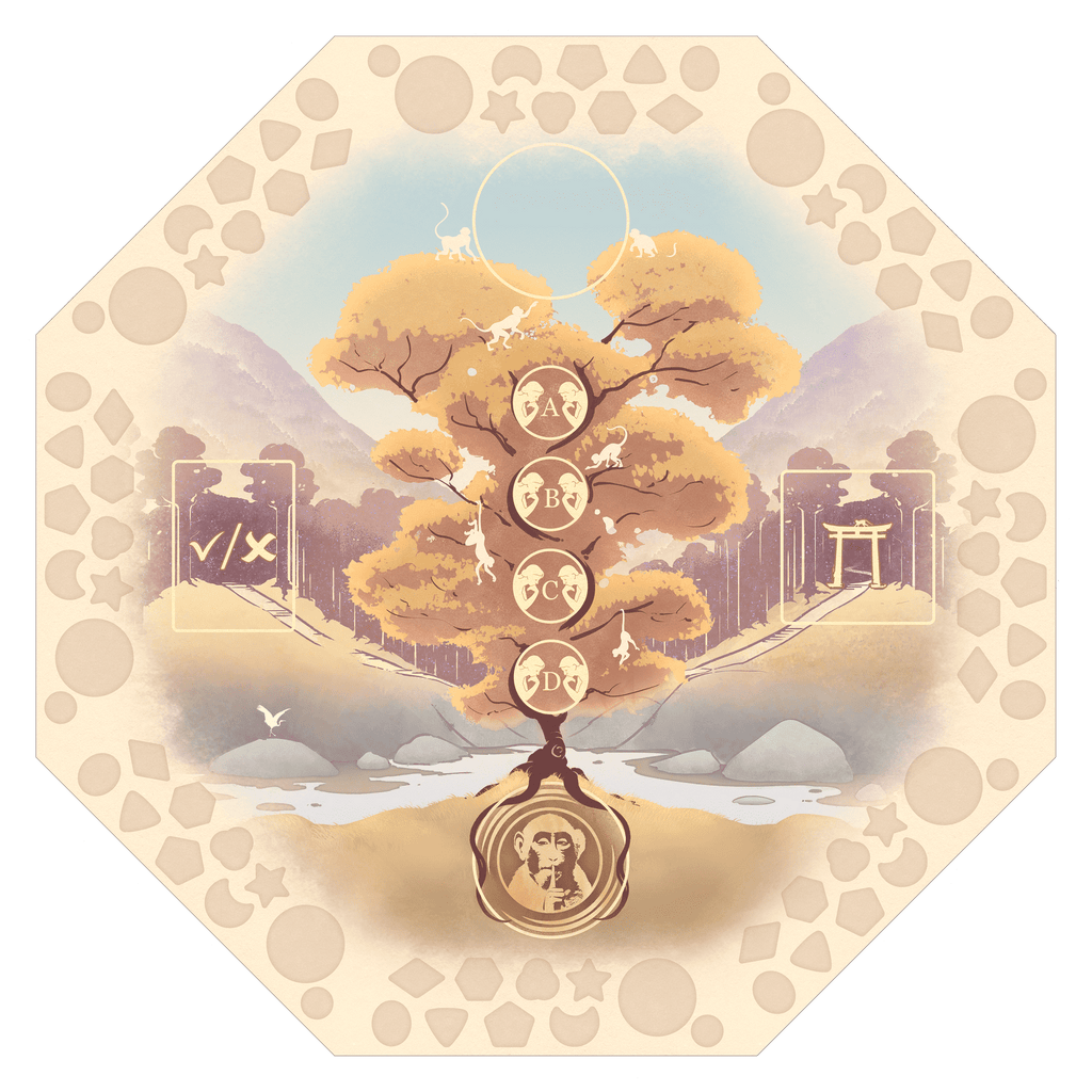 Smarter than a Monkey board game - game board