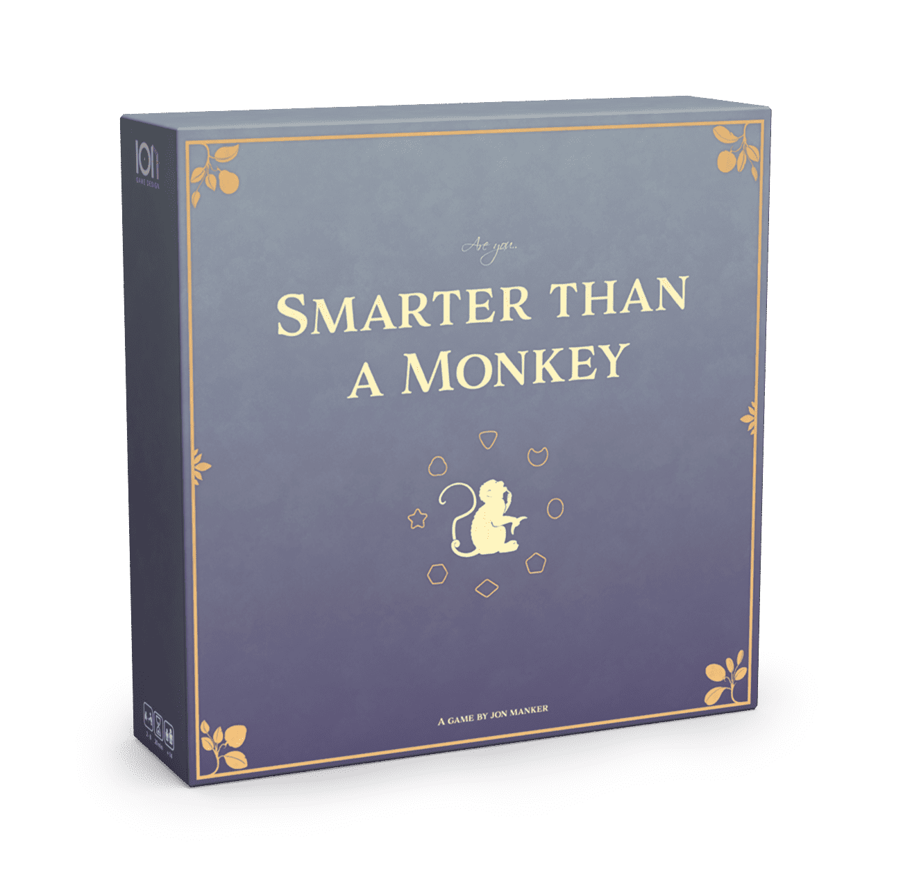 Smarter than a Monkey board game - 3D front box cover