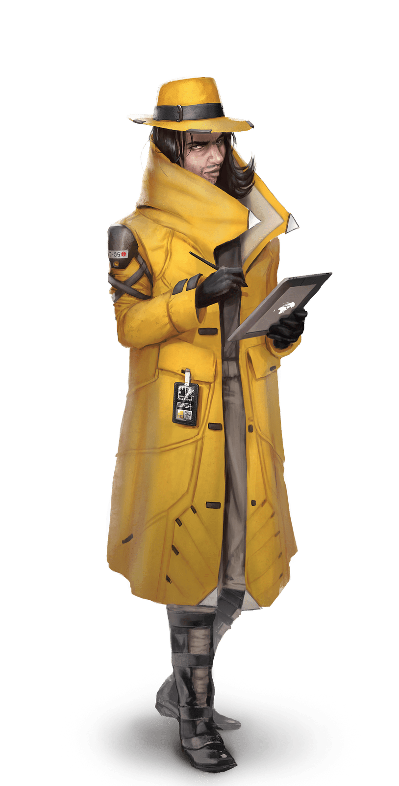 Stationfall board game - space human in yellow coat
