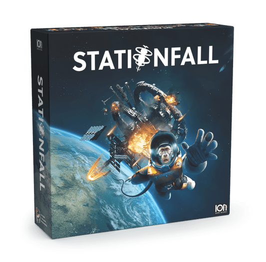 Stationfall board game - 3D box front cover