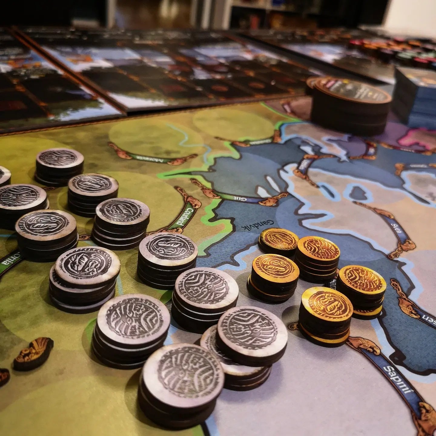 Vendel to Viking board game - coin tokens