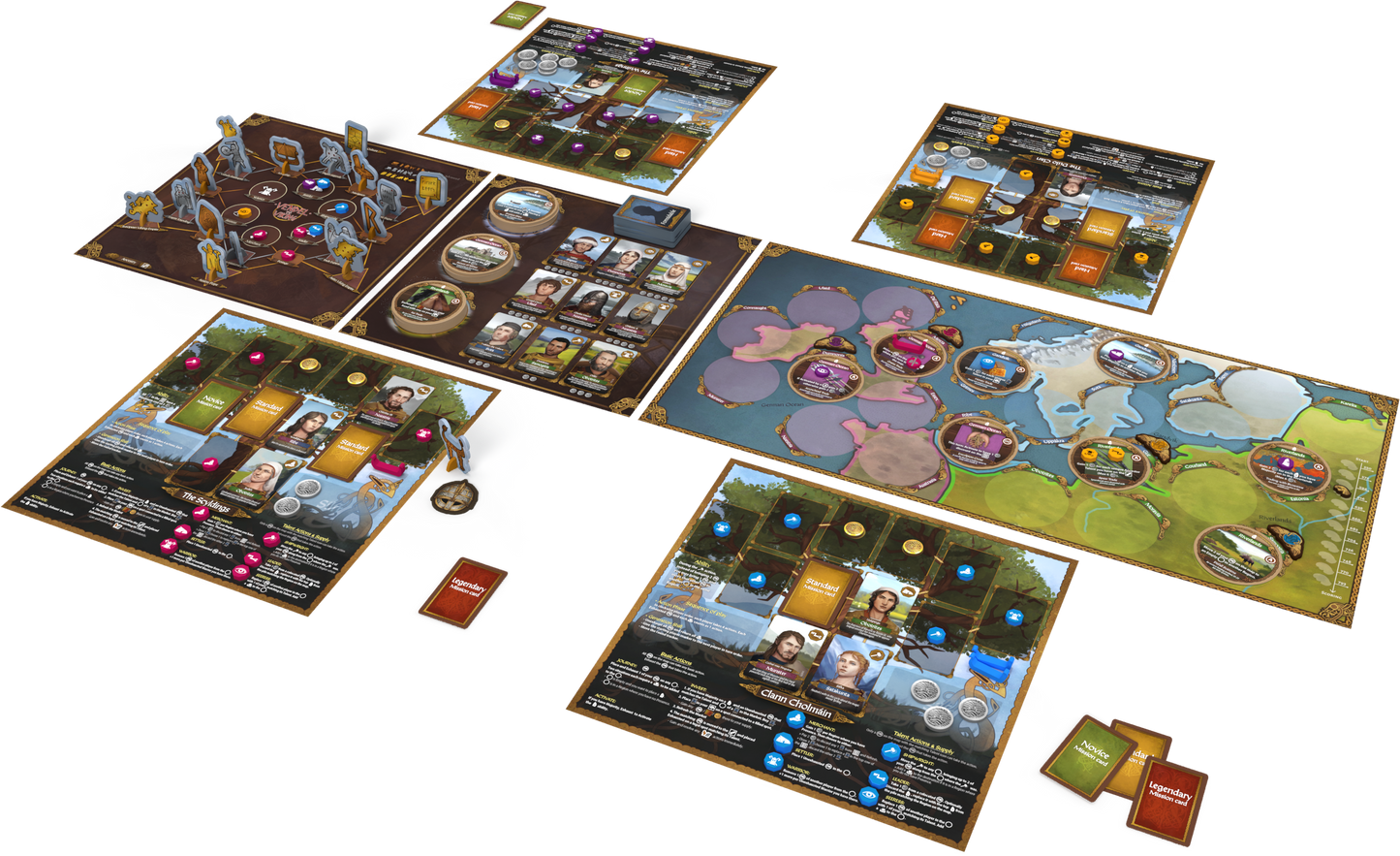 Vendel to Viking board game - staged game