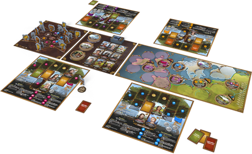 Vendel to Viking board game - staged game