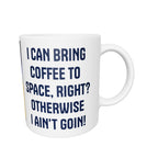 White glossy mug HIGH FRONTIER 4 ALL Space Coffee