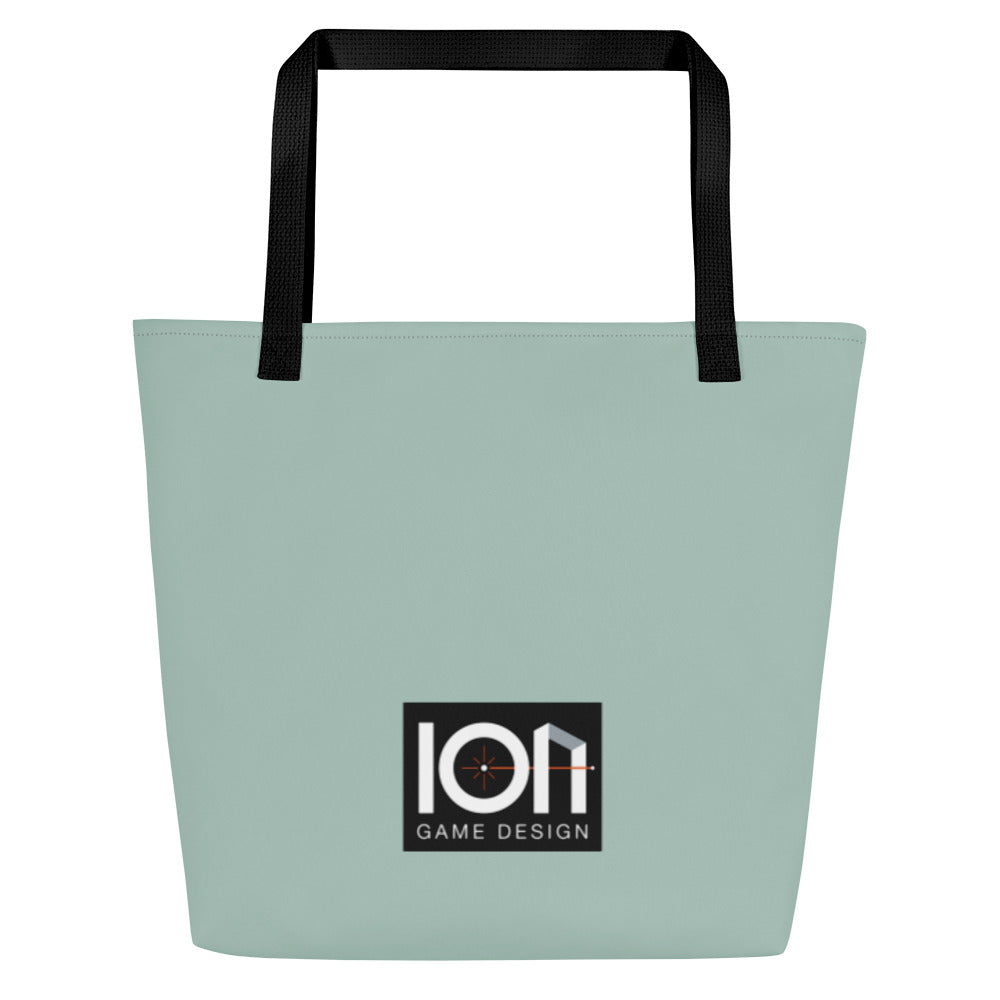 Fluffy Frontier Large Tote Bag - Rear View
