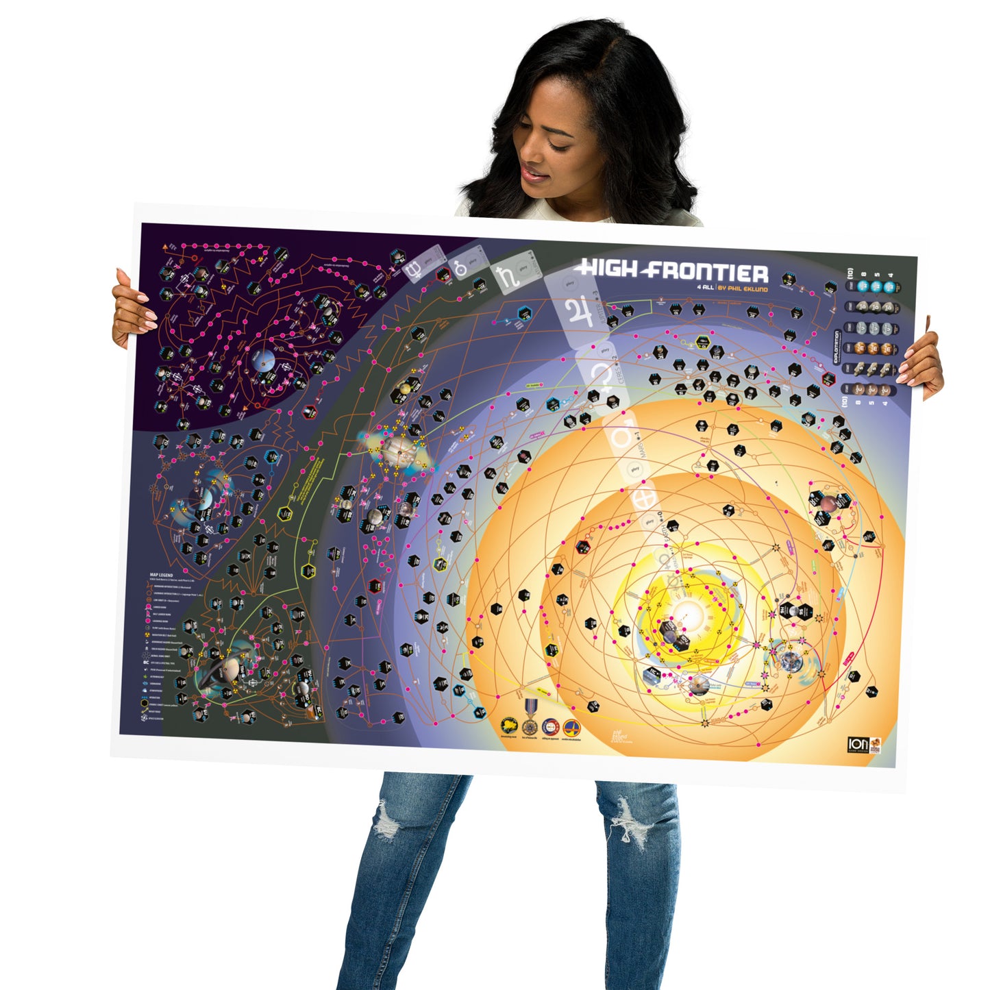 BIG Poster High Frontier 4 All Map 70 x 100 cm