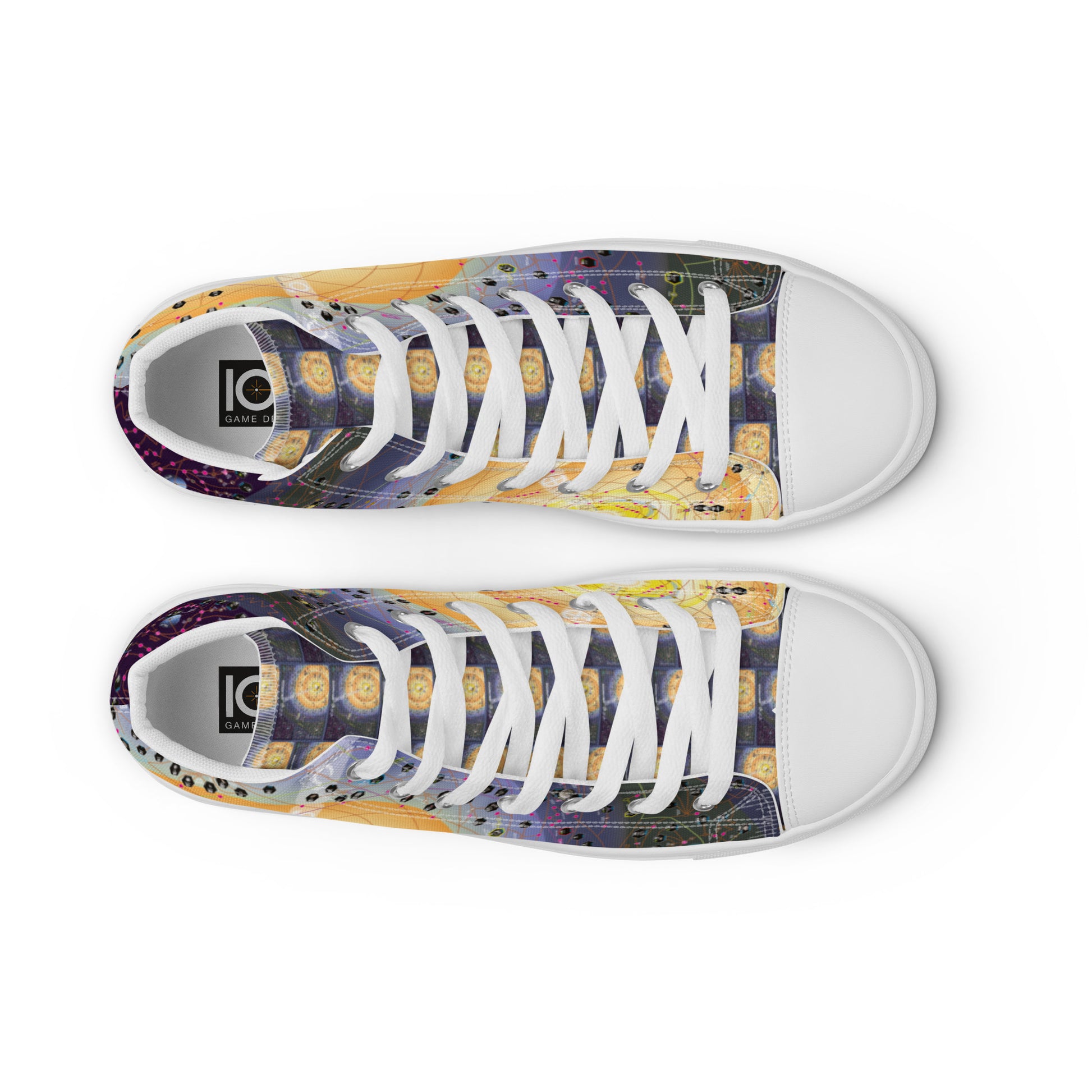 HIGH FRONTIER 4 ALL Sun Map: Men’s high top canvas shoes - overhead view of shoes